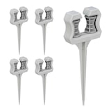 thumbnail of Relaxdays Schlauchführung Gartenschlauch, 5er Set, Gartenschlauchführung mit Erdspieß, HxBxT: 26 x 10 x 3,5 cm, grau