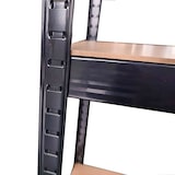 thumbnail of Etagère de Rangement Noire 90 x 60cm x H180cm - Hoogwaardige metalen legplank met 5 vakken voor zwaar gebruik 1500kg INTEC