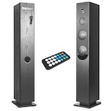 thumbnail of Torre de sonido Blacktower+ con reproductor de CD, Bluetooth, FM y USB, 100W + mando a distancia