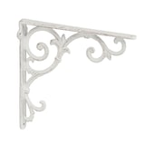thumbnail of Relaxdays Regalwinkel antik, 2er Set Gr. M, Regalträger Gusseisen, Barocke Ornamente, Winkel für Regale, Vintage, weiß