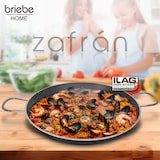 thumbnail of Briebe Zafrán Paellera Inducción 46cm, 11-12 Raciones, Aluminio Prensado, Antiadherente sin PFOA, 3mm Espesor, Negro