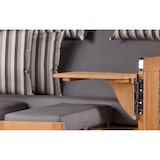thumbnail of Strandkorb - bene living - Ammersee Grande XL Teak Bullauge - PE grau - Modell 544 - 2,5-Sitzer inkl. Liftersystem