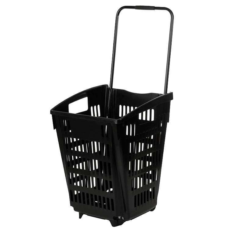 Panier à roulettes vertical supermarché superette magasin empilable 390x390x529 SHOPROLL 52 LITRES