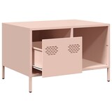 thumbnail of Table basse rose 68,5x50x43,5 cm acier laminé à froid Modèle Parfait Élite
