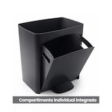 thumbnail of Cubo de Basura para Reciclaje Triple 70L | 3 Compartimentos con Pedal y Tapa Hermetica | Vertical y Ergonómico | Duradero -