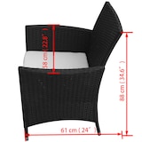thumbnail of Helloshop26 - Conjunto de jantar para jardim de 7 peças com almofadas resina trançada preta 02_0014932
