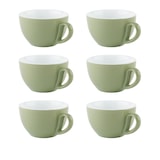 thumbnail of APS set van 6 cappuccinokopjes in groen Ø 10.5 cm, H: 6.5 cm, 300 ml