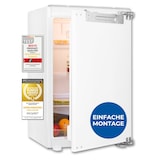 thumbnail of Exquisit Einbaukühlschrank ohne gefrierfach, 88 cm, 135 Liter, Festtüre, Schnellkühlen, 3 Ablagen, Türanschlag wechselbar, EKS5131-V-FE-090E