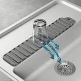 thumbnail of Geschirr-Abtropfmatte 40x8cm Geschirrabtropfmatte grau Spülmatte Spülunterlage