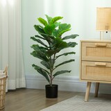 thumbnail of HOMCOM Pianta Finta di Ficus Lyrata Alta 80 cm per Interni con Vaso