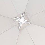 thumbnail of Kuppelzelt 5x5 m grauweiß mit vollverzinktem Stahlrohrgestell