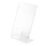 thumbnail of Danieli - Espositore A4 Con Tasca Porta Biglietti da Visita Verticale 5,5x8,5 da Scrivania In Acrilico Trasparente