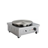 thumbnail of METRO Professional Crepe maker GCP1040, roestvrij staal / gietijzer, 47 x 45 x 24 cm, Ø plaat 40 cm, 3000 W, incl. beslagspreider, zilver