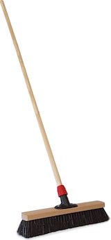 thumbnail of Saalbesen, Naturhaar, 400 mm, Universalstielhalter mit Überwurfmutter Ø 24 mm, mit 1400 mm Holzstiel Ø 24 mm