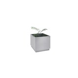 thumbnail of Floreira quadrada totalmente em aço inox escovado com vaso interior Officeplan