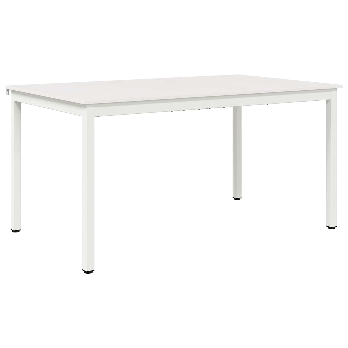 vidaXL Esstisch Weiß 150 x 90 x 75 cm Massives Kiefernholz