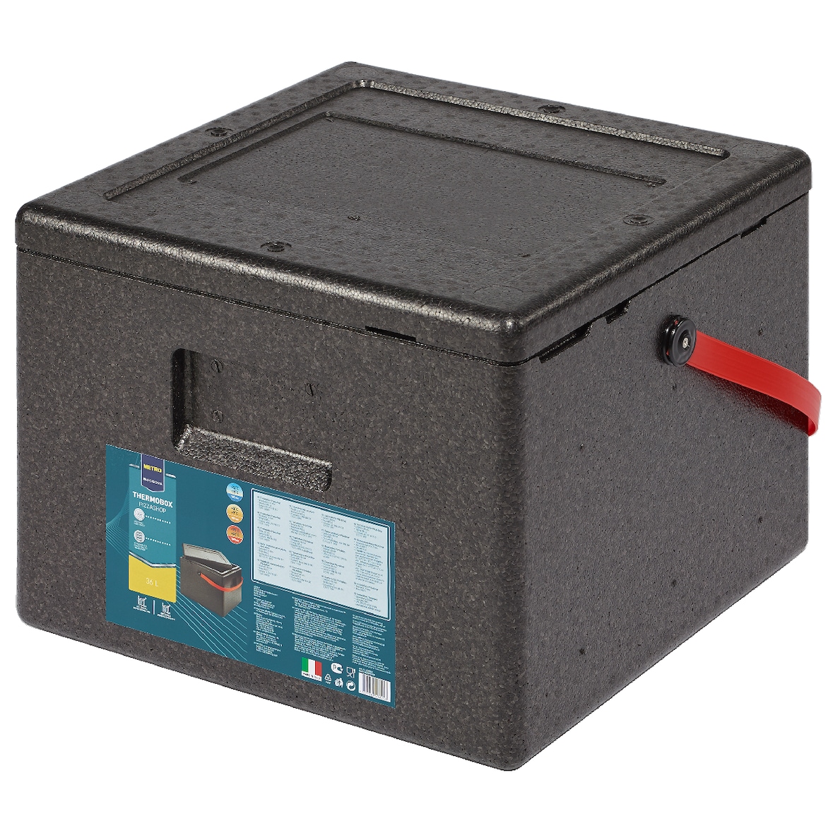 METRO Professional Caja isotérmica Pizzashop, EPP, 36 l, apertura superior, con asa de transporte