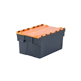 thumbnail of Bac navette gerbable et emboîtable orange 69L - 60 x 40 x 40cm PROVOST