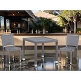 thumbnail of METRO PROFESSIONAL Sedia impilabile Barbados con maniglia, rattan sintetico, grigio