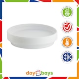 thumbnail of DayBays Plastikteller Ungeteilt 800 Stück Weiß Rund Menüteller Plastik Teller 22 cm Einweg Spülmaschinenbeständig