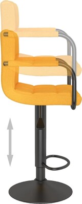thumbnail of vidaXL Barhocker Senfgelb Stoff