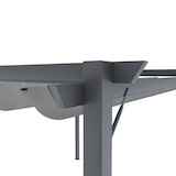thumbnail of Gazebo Pergola 3x4 M Pergolato Con Telo Grigio Impermeabile Retrattile Richiudibile Struttura In Acciaio Per Giardino Terrazzo Piscina Esterno Fiere