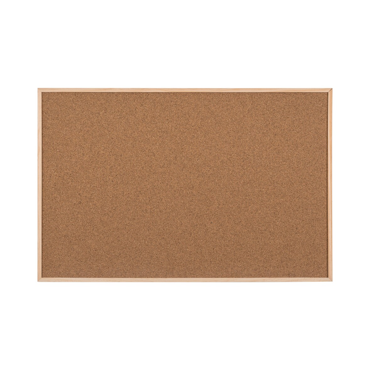 Bi-Office Earth New Basic Tablero de Anuncios, 90x60cm, Superficie de Corcho, Marco de Pino