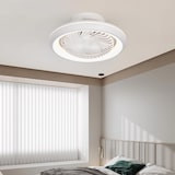 thumbnail of DUPI Ventilador Plafon de Techo con Luz Led GIRATORIO. Oscilante 360º. 6 Velocidades Color led regulable 3000K-4000K-6500K. Mando a distancia (Blanco)