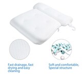 thumbnail of Intirilife Wannenkissen in WEISS - 36 x 38 cm - Spa Badewannen Kopfkissen aus wasserabweisendem Stoff