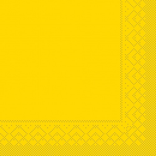 Sovie HOME Serviette in Gelb aus Tissue 33 x 33 cm, 20 Stück - Neutral Unifarben Basic