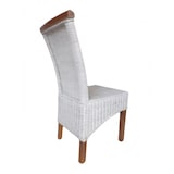 thumbnail of Esszimmer Stühle Set Rattanstühle Perth 2 Stück weiß Esstisch Stühle Korbstühle nachhaltig : ohne Sitzkissen