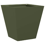 thumbnail of Helloshop26 - Hochbeet/Pflanzkasten in Olivgrün für Pflanzen Blumen und Terrasse/Garten 30 x 30 x 30 cm grüner Stahl 02_0038691