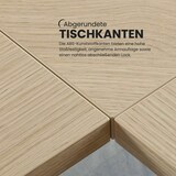 thumbnail of bümö Tischplatte 80x80 cm in Eiche, Schreibtischplatte aus Holz, Holzplatte, Spanplatte kratzfest beschichtet, ABS-Kante, 120 kg Tragkraft für DIY