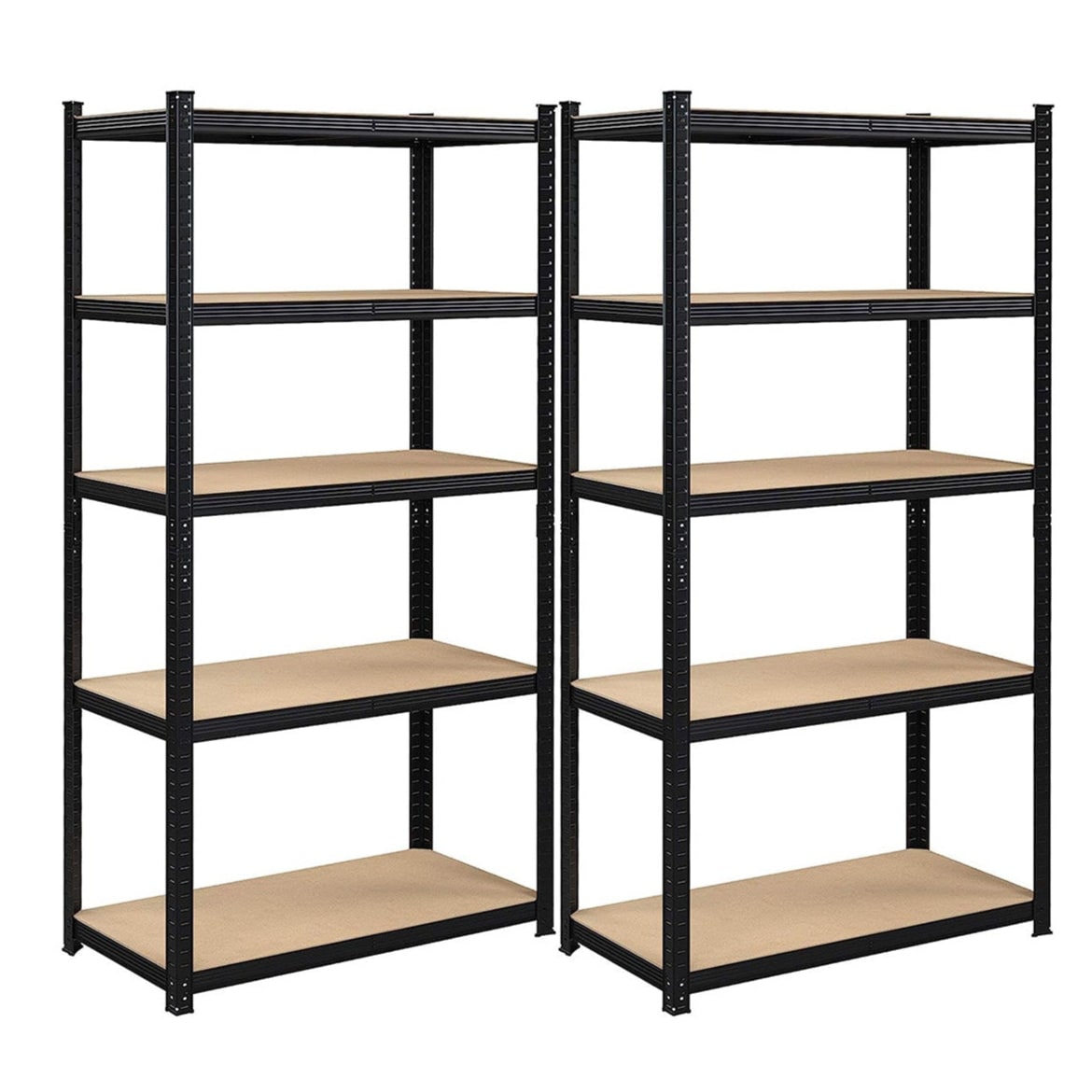 Helloshop26 - Estantería metálica resistente 200 x 100 x 50 cm 5 baldas capacidad de carga total 875 kg (175 kg/balda) baldas 12_0005591