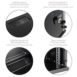 thumbnail of HMF 63409-02 Serverschrank 10 Zoll, 9 HE, 31,2 x 30 x 46 cm, Schwarz