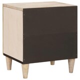 thumbnail of vidaXL Nachttisch Beige 40 x 33 x 46 cm massives Mangoholz