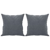 thumbnail of vidaXL 2-Sitzer-Sofa mit Zierkissen Dunkelgrau 120 cm Samt