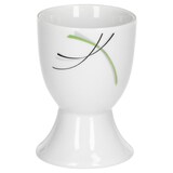 thumbnail of 6er Set Eierbecher Donna 4,8cm - weißes Porzellan mit Liniendekor 6 Stück