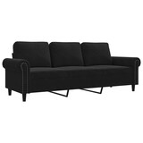 thumbnail of vidaXL 3-Sitzer-Sofa Schwarz 180 cm Samt