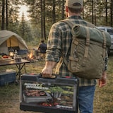 thumbnail of Tragbarer Gasgrill 1900W, Antihaftbeschichtete Gasplancha mit Tasche, Ideal für Camping, Terrasse, Balkon KEMPER