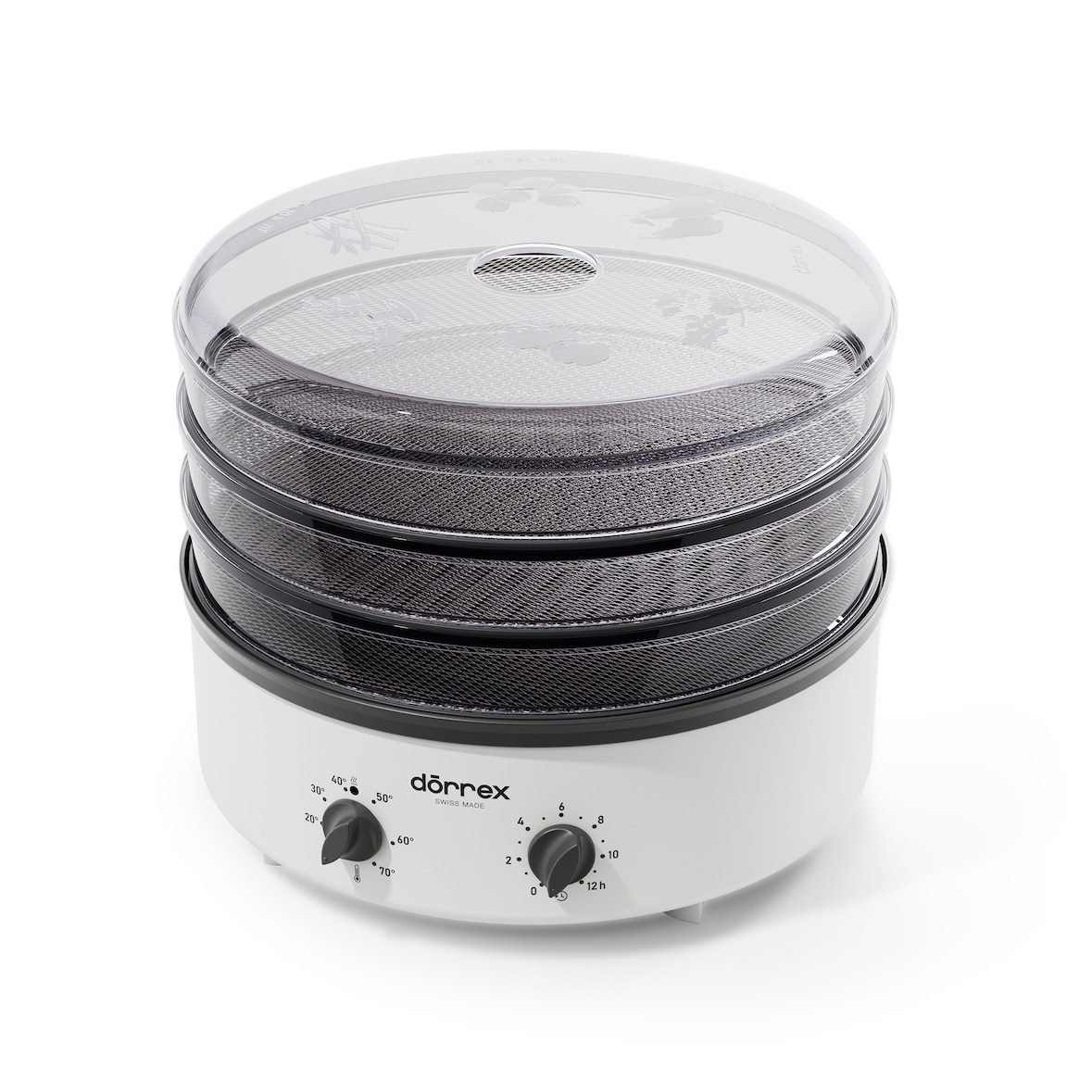 Stöckli – Dörrex voedseldroger met timer, metalen roosters – 600 W