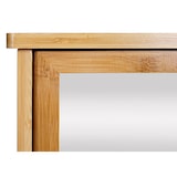 thumbnail of Spiegelkast HWC-B18, Badkamer spiegelkast wandkast, 3 planken 2 deuren spiegel bamboe 62x66x15cm