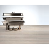 thumbnail of APS Set van 2 chafing dishes -MULTI PLUS-, 2 stuks, elk 61 x 36 cm, H: 30 cm/ met 6 containers + 4 brandpasta containers