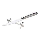 thumbnail of 6er Set Messerbank Messerbänkchen Kreuz, edel versilbert, anlaufgeschützt, Länge 7 cm