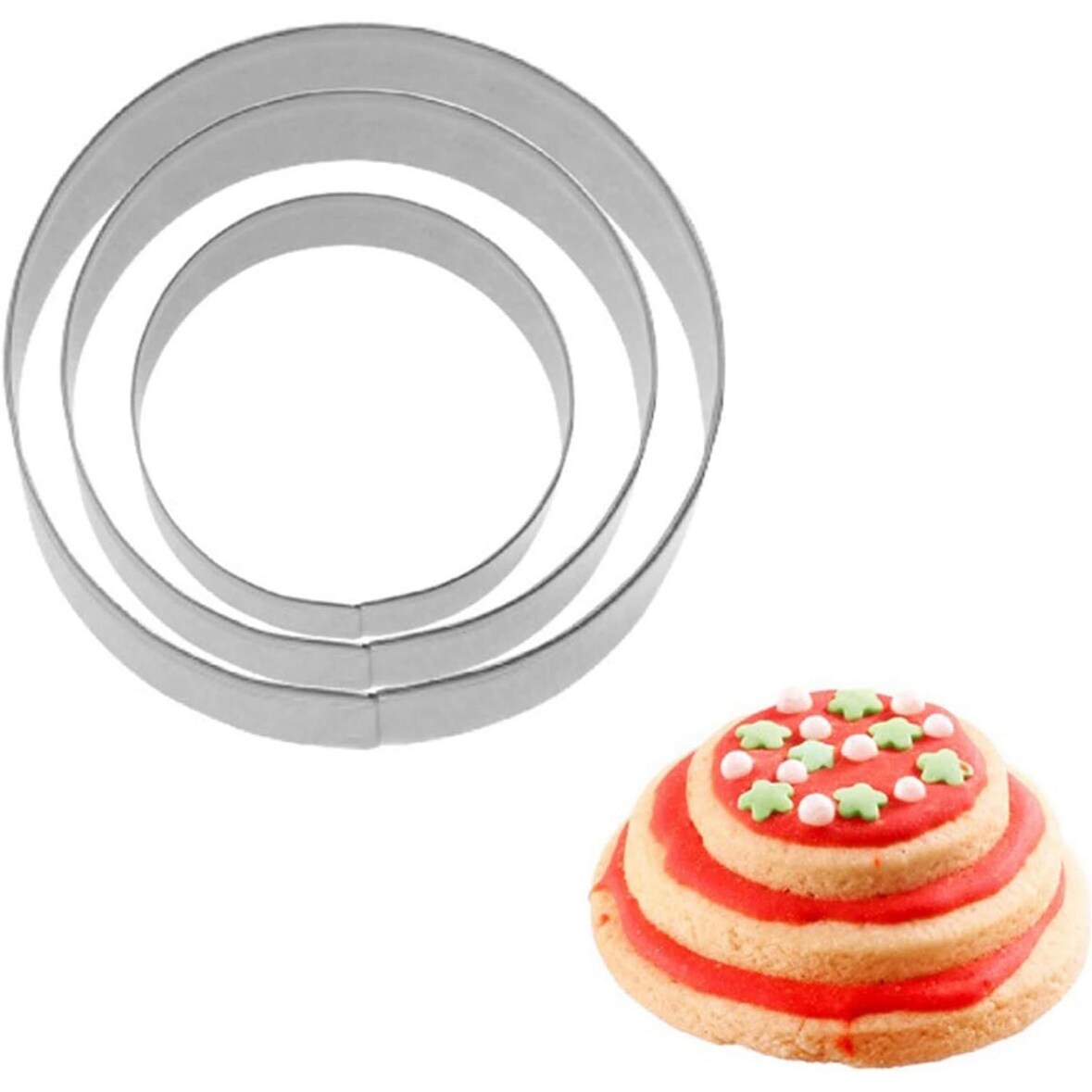 Westmark 3 Terrassen-Ausstechformen Ring glatt,4,5,6 cm,lose m EAN, 35202291