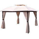 thumbnail of Pavillon Metallpavillon Gartenpavillon mit Dach und Seitenwänden 300x360 cm