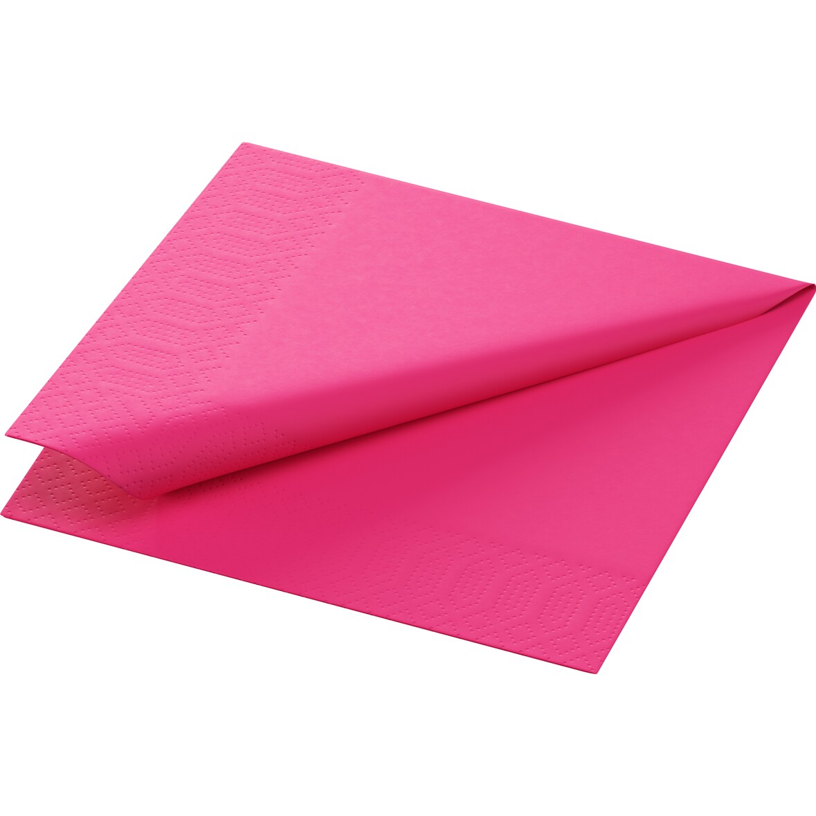 Duni Tissue-Serviette 24 x 24 cm Fuchsia 3-lagig, 2000 Stk/Krt (8 x 250 Stk)