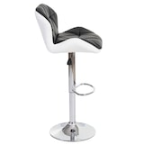 thumbnail of Barhocker HWC-A92, Barstuhl Tresenhocker, höhenverstellbar Kunstleder ~ schwarz