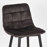 thumbnail of Label51 - Set van 2 - Jelt barkruk 78cm velvet antraciet