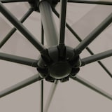 thumbnail of Parasol déporté carré 3x3m acier taupe - Oviala